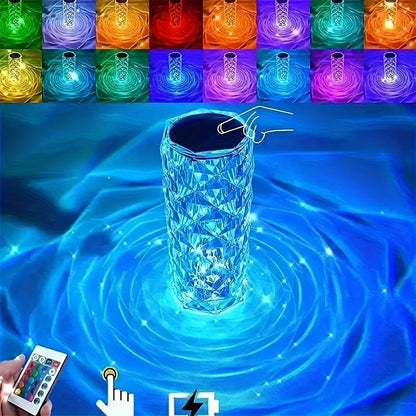 LED Aura Night Crystal Lamp